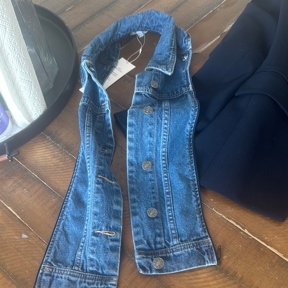 Veronica Beard Blue Denim Dickey